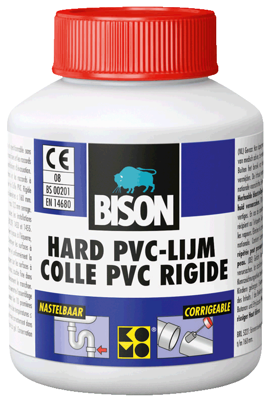 Bison Hard PVC Lijm 100ml flacon + kwastje